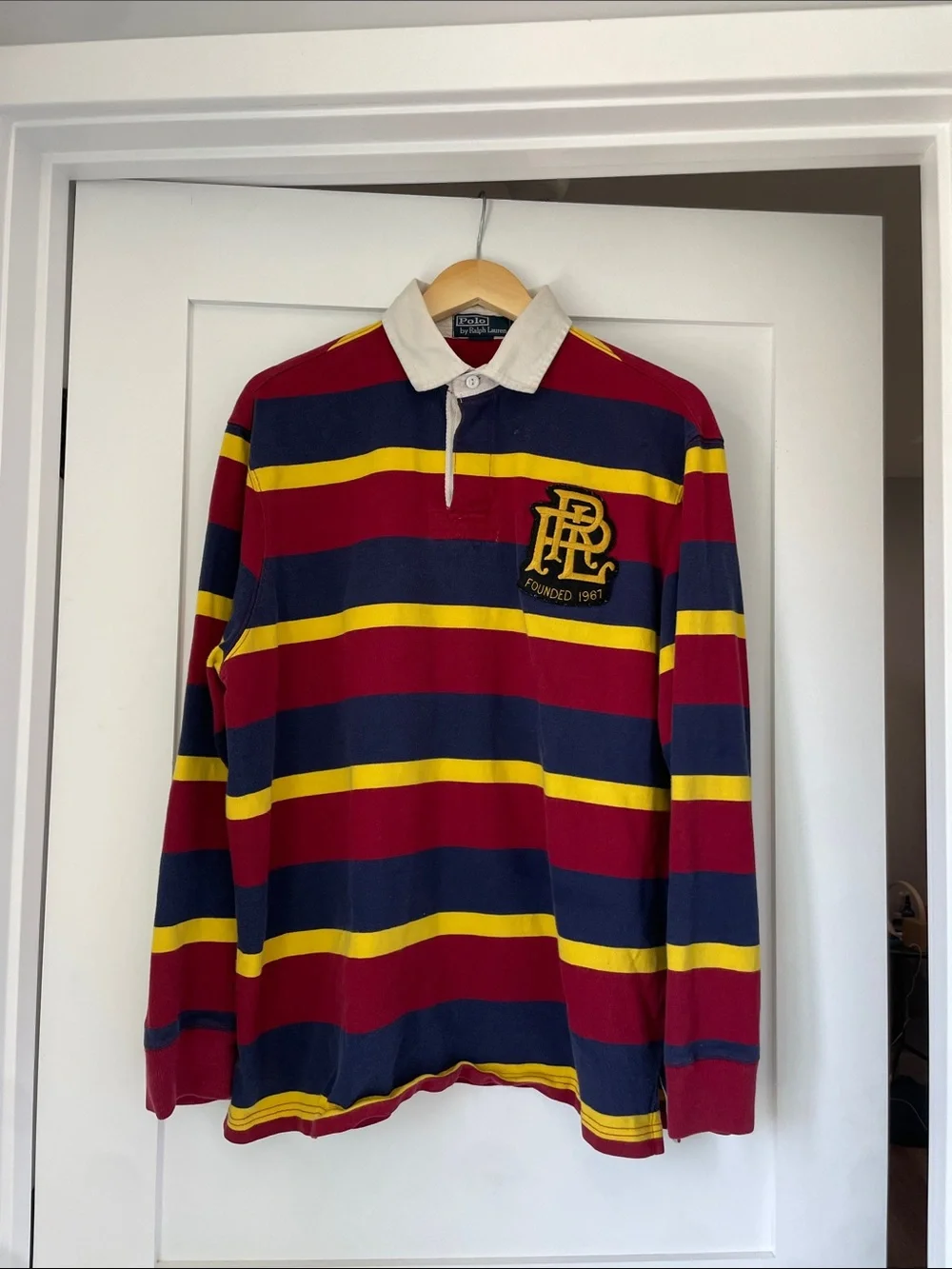 Polo by Ralph Lauren Striped Long-Sleeve OG RUGBY HEAVYWEIGHT 🚨